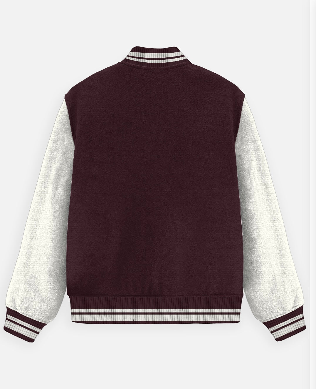 YUNGLAD "The Original" Maroon & White Varsity Jacket